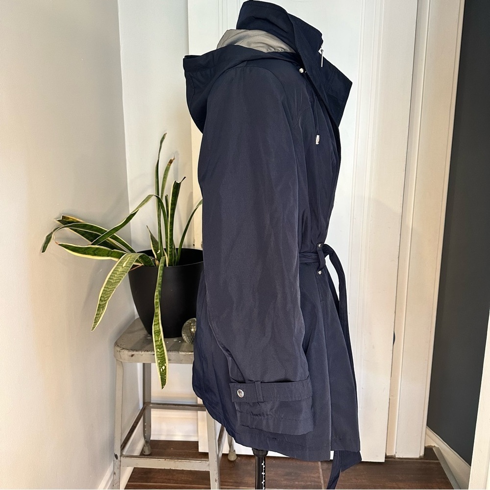Croft and Barrow Rain Jacket, Size 1X navy - Picture 4 of 15